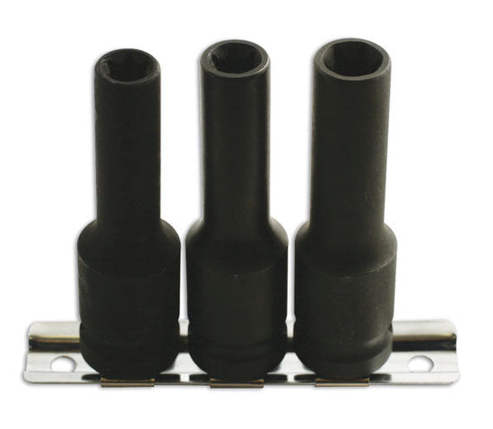 Star / E Torx Impact Deep Socket Set E10, E11, E12 Suitable For Leyland Daf Brakes