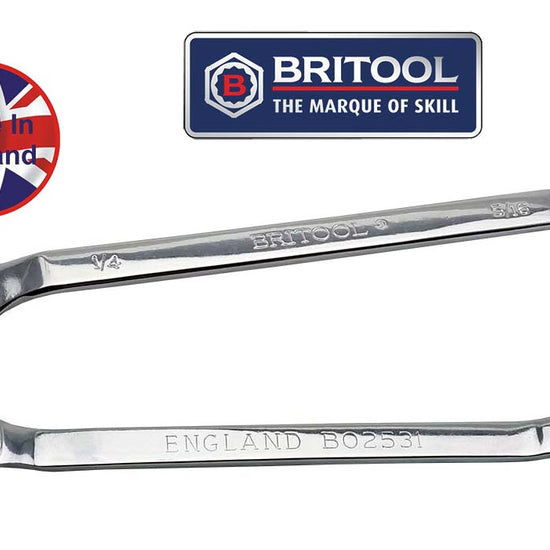 1/4" X 5/16" Af Open Jaw Brake Spanner From Britool Hallmark Bo2531