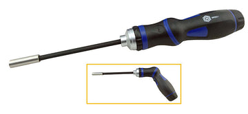 2-In-1 Ratchet Screwdriver  Straight & Pistol Grip - Britool Hallmark Brsd1A