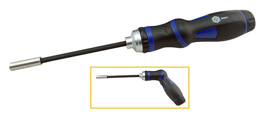 2-In-1 Ratchet Screwdriver  Straight & Pistol Grip - Britool Hallmark Brsd1A