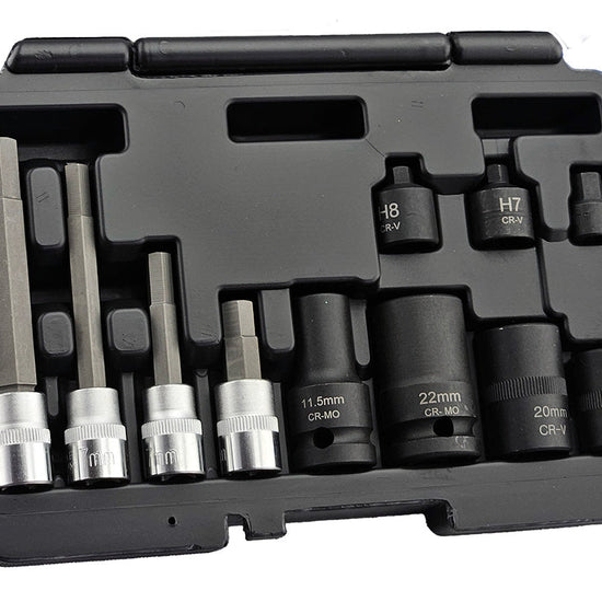 Brake Caliper Socket And Tool Kit - 11 Pieces