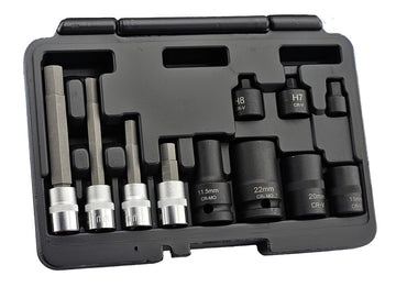 Brake Caliper Socket And Tool Kit - 11 Pieces