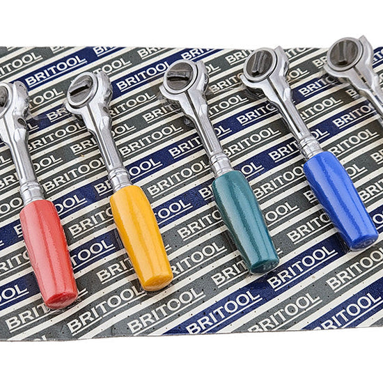Britool 1/4" Drive Swivel Head Ratchets - Pack of 5