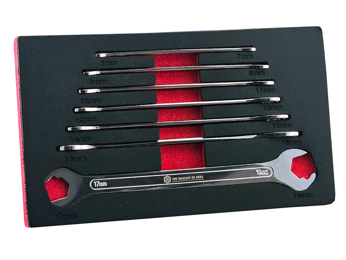 7-Piece Ultra Thin Spanner Set 6-19mm - Britool Hallmark - image 4