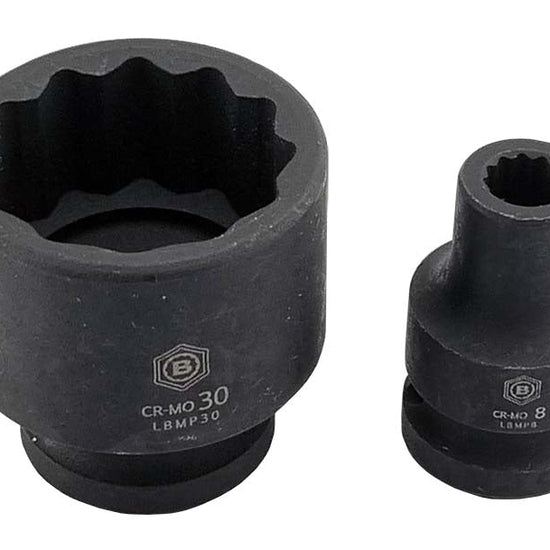 1/2" Drive Impact Sockets (12 Point) Sizes 8-36mm From Britool Hallmark
