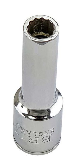 Britool England 1/2" Drive Af Deep 12-Point Socket Range, Sizes 3/8" - 1"