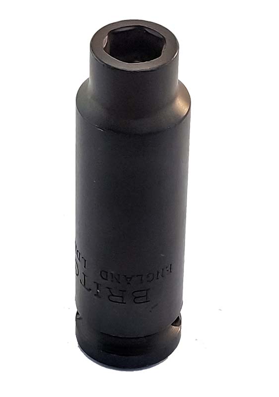Britool England 1/2" Drive Af Deep Hexagon Impact Sockets, 3/8" - 15/16"