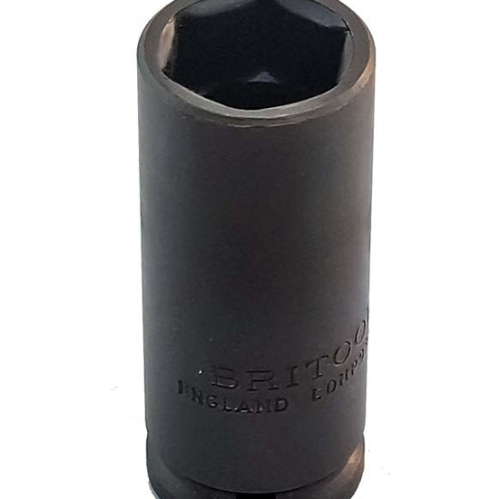 Britool England 1/2" Drive Af Deep Hexagon Impact Sockets, 3/8" - 15/16" - image 3