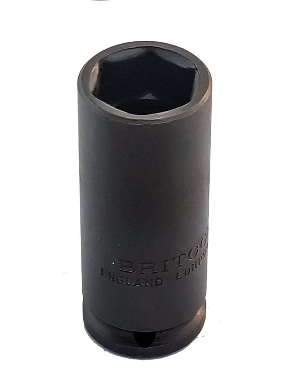 Britool England 1/2" Drive Af Deep Hexagon Impact Sockets, 3/8" - 15/16" - image 3