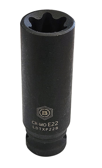 1/2" Drive E-Torx Deep Impact Sockets, Sizes E10-E24 From Britool Hallmark