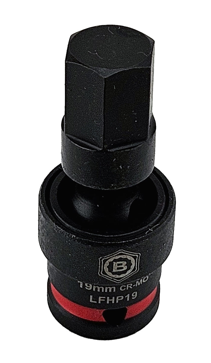 8Pc 1/2" Flexi Impact Hex Bit Socket Set 6-19mm From Britool Hallmark - image 2