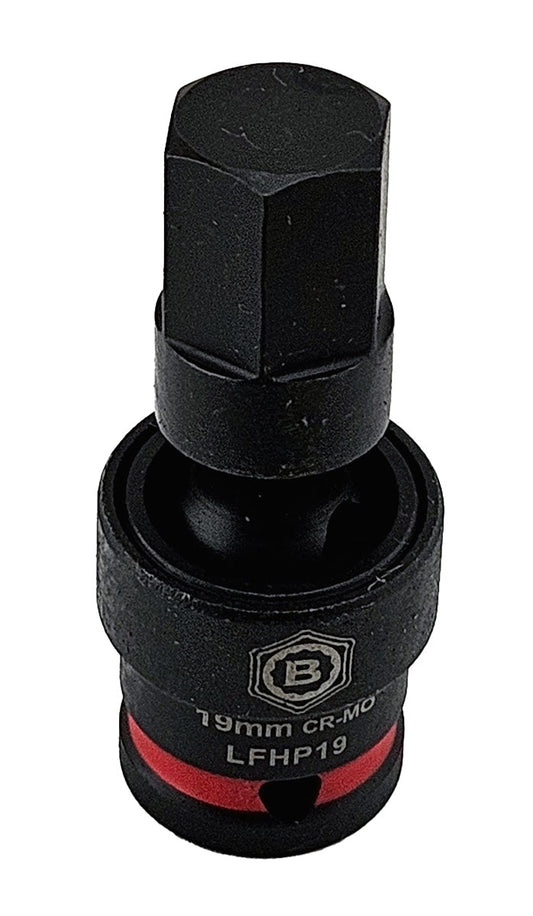 8Pc 1/2" Flexi Impact Hex Bit Socket Set 6-19mm From Britool Hallmark - image 2