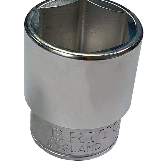 Britool England 1/2" Drive Metric 6-Point Sockets, Sizes 10-32mm - image 3