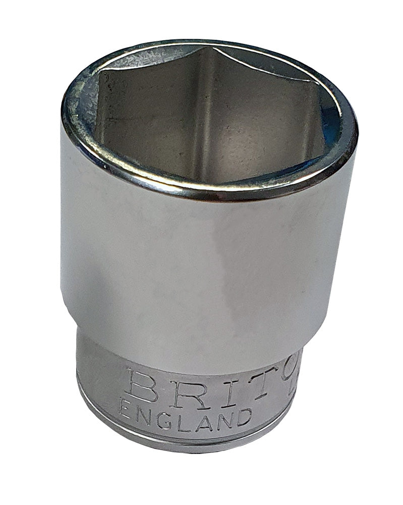 Britool England 1/2" Drive Metric 6-Point Sockets, Sizes 10-32mm - image 3