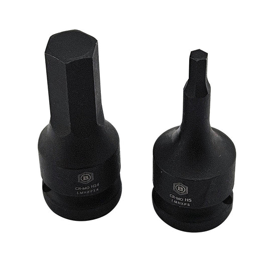 Britool Hallmark Hex / Allen Key Impact Drivers, 1/2" Drive, Sizes 5-14mm