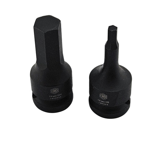 Britool Hallmark Hex / Allen Key Impact Drivers, 1/2" Drive, Sizes 5-14mm