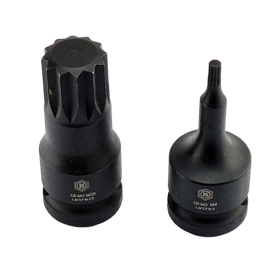 Spline / Xzn Impact Drivers, 1/2" Drive From Britool Hallmark