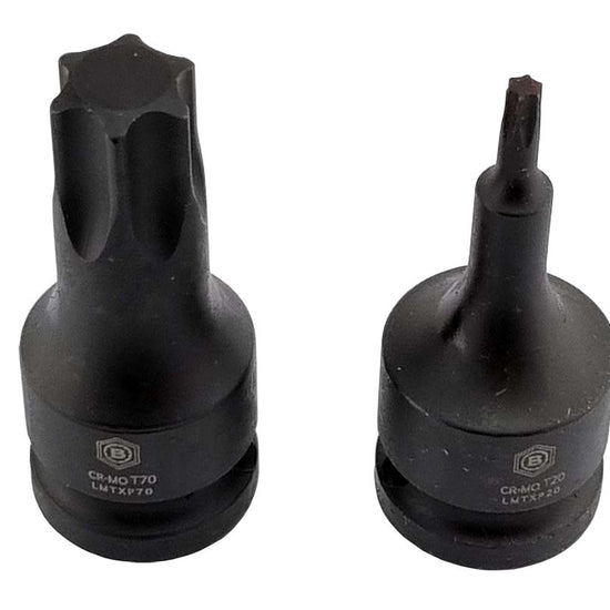 Torx / Star Impact Driver Bits, 1/2" Drive From Britool Hallmark