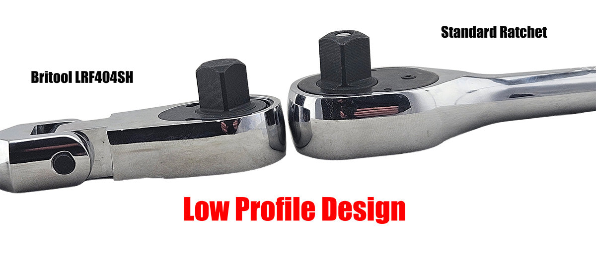 1/2" Drive Ratchet with Low-Profile Flexi-Head From Britool Hallmark - image 2