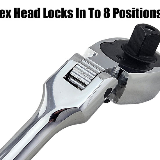 XL Flexi Head Ratchet Wrench Set 1/4", 3/8" & 1/2" - Britool Hallmark - image 10