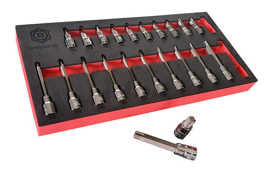 3/8"Dr. Standard & Long Torx/Star Bit Socket Set by Britool Hallmark - image 2