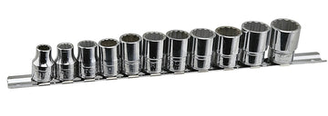 Britool England 3/8" Drive 12-Point Socket Set 8-19mm - Made in UK