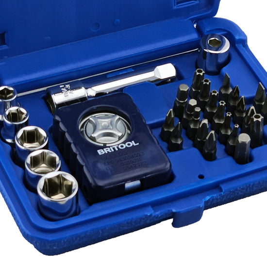 Compact Palm Ratchet Tool Kit Ideal for Push Bike Repairs from Britool Hallmark - image 2