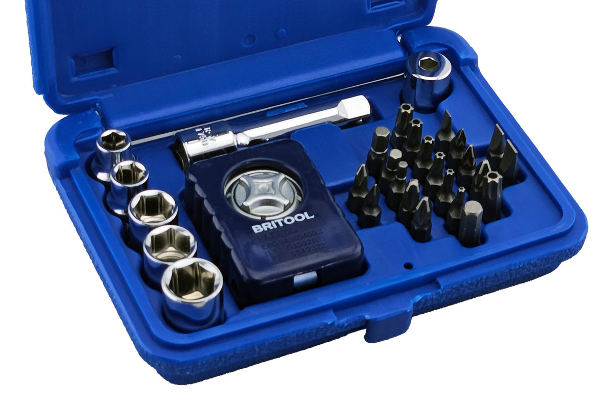 Compact Palm Ratchet Tool Kit Ideal for Push Bike Repairs from Britool Hallmark - image 2