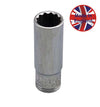 Britool England 3/8" Drive Af Deep 12-Point Socket Range, Sizes 1/4" - 3/4" - image 4