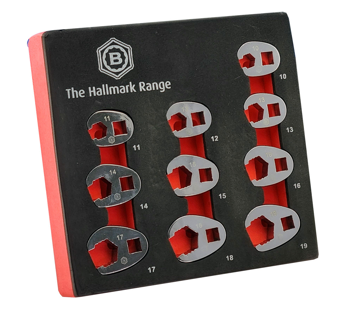 10Pc 3/8" Drive Crow'S Foot Spanner / Wrench Set 10-19mm From Britool Hallmark - image 6