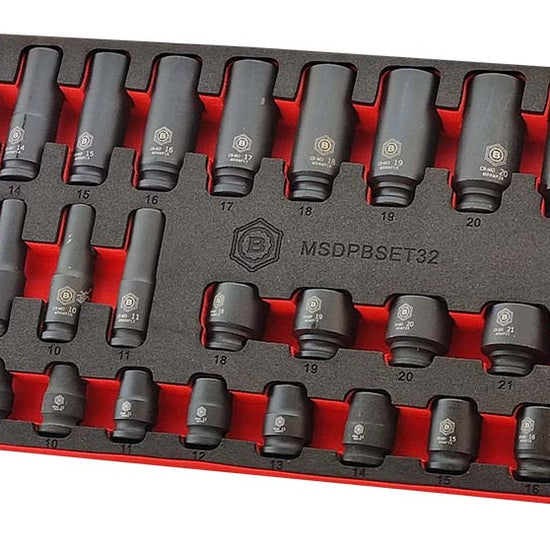 25Pc 1/2" 12-Point Impact Socket Set + FREE 3/8" Set | Britool Hallmark - image 4