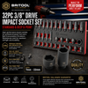 32Pc 3/8" Standard & Deep 6-Point Impact Socket Set By Britool Hallmark - image 8