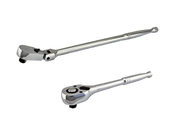 1/2" Drive Ratchet With Low-Profile Flexi-Head + FREE Pear Head Ratchet