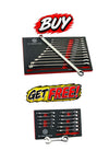 XL Double Ring Ratchet Spanner Set + FREE Stubby Set | Britool Hallmark