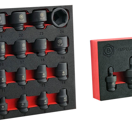 Britool 3/8" Dr. Standard Impact Socket Set + FREE Impact UJ Set - image 2
