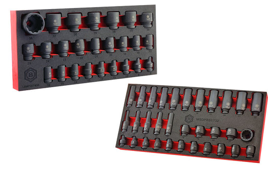 25Pc 1/2" 12-Point Impact Socket Set + FREE 3/8" Set | Britool Hallmark - image 2