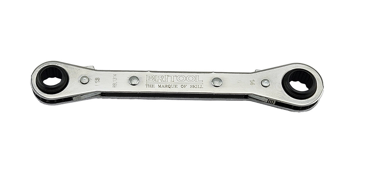 Britool Metric Latch-On Flat Ratcheting Ring Spanner Range - image 3