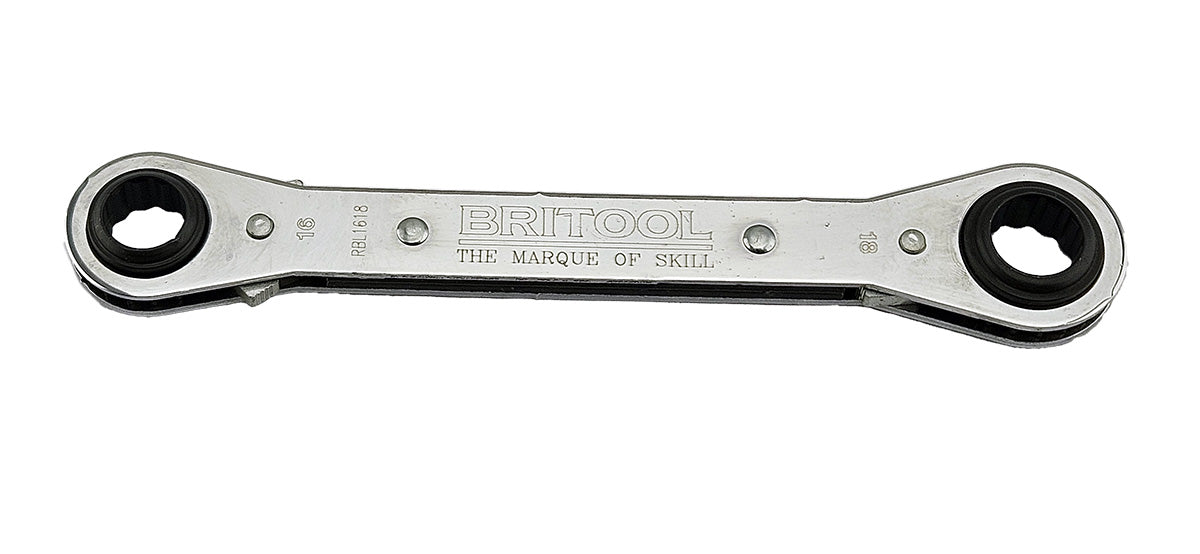 Britool Metric Latch-On Flat Ratcheting Ring Spanner Range - image 4