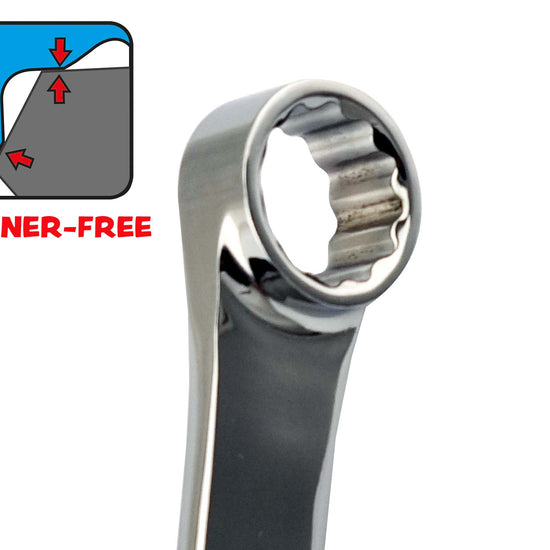 5Pc Extra-Long Flat Ring Spanner Set 10-22mm From Britool Hallmark - image 2