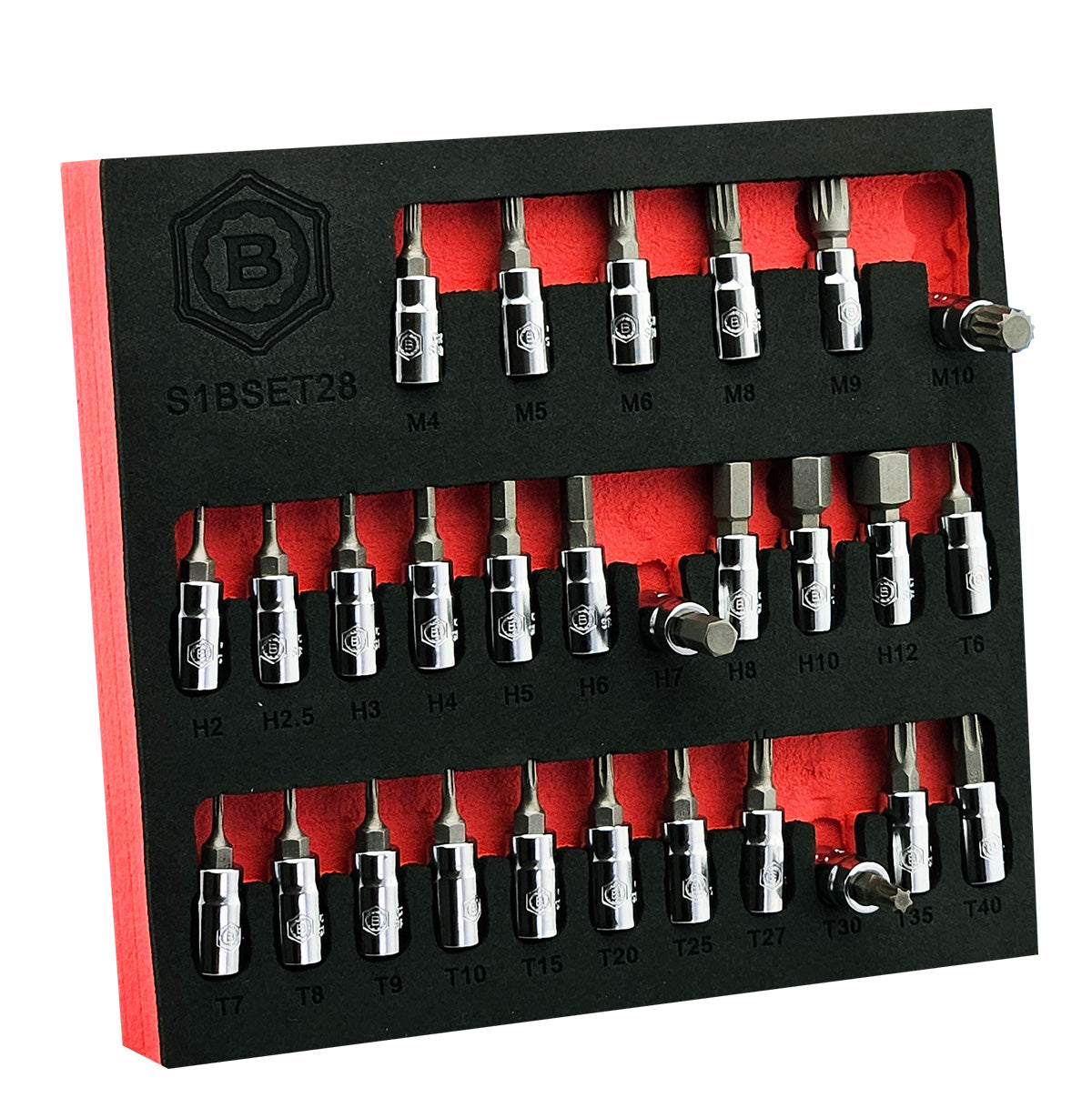 Hex, Torx And Spline Bit Socket Set- 28 Pieces, 1/4" Drive From Britool Hallmark - image 3