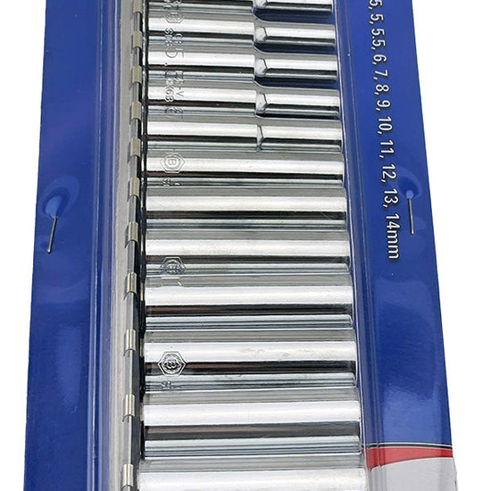 1/4" Drive Deep Socket Set (6-Point) 4-14mm From Britool Hallmark - image 4