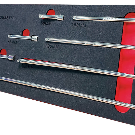7Pc Fixed Extension Bar Set, 1/4" Drive, From Britool Hallmark - image 4