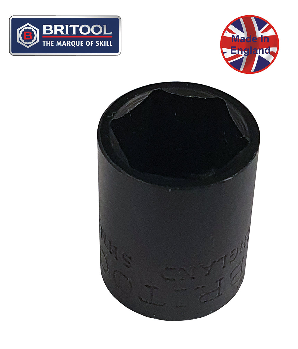 Britool England 1/4" Drive Impact Socket Range 6-Point - image 2