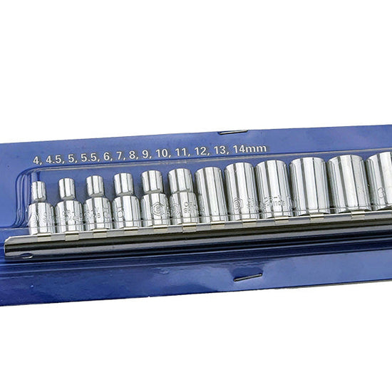 1/4" Drive Socket Set (6 Point) 4-14mm From Britool Hallmark - image 4