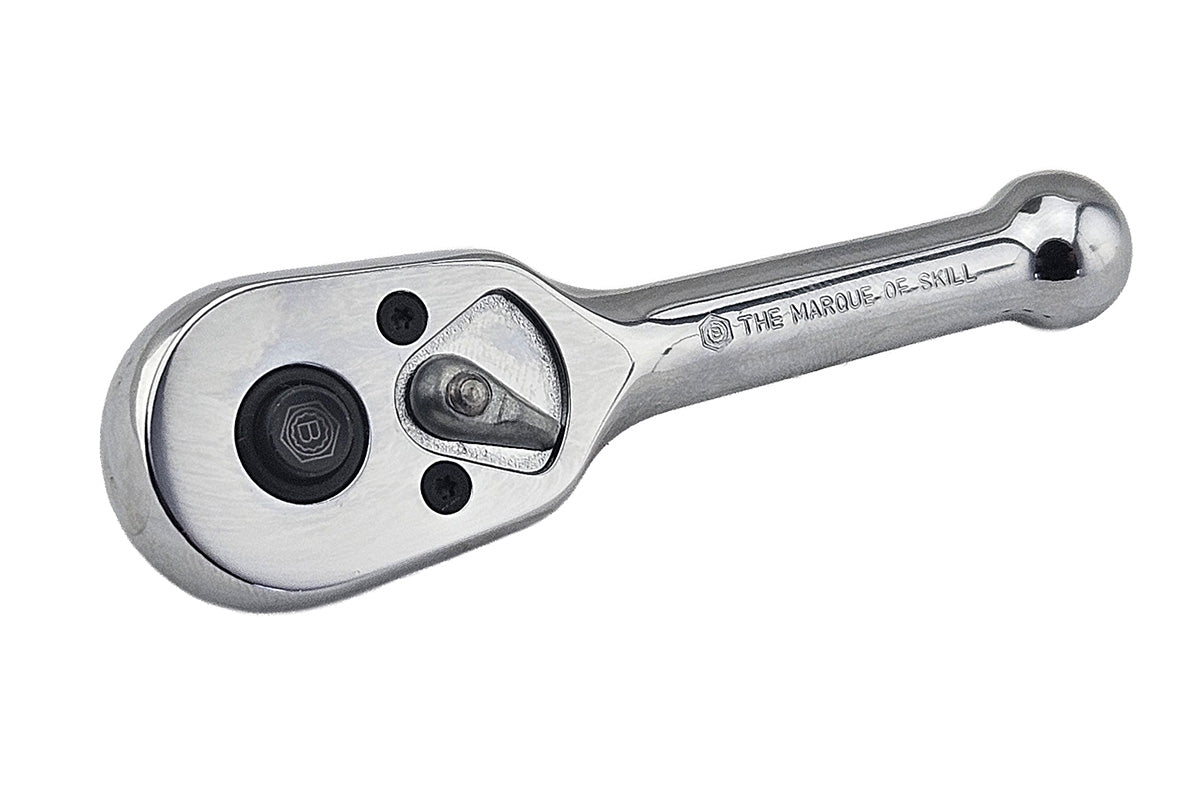 Britool Hallmark Stubby Pear-Hear Ratchet Wrench - 1/4" Drive - image 5