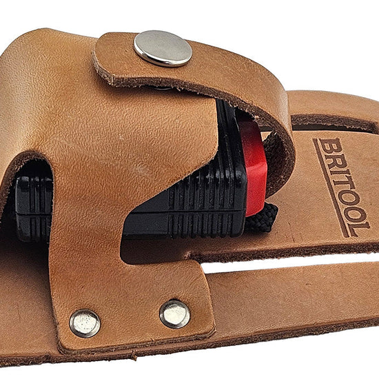 Britool Leather Belt Loop Tape Measure Holder – Heavy Duty Vintage Tool Belt Accessory - image 2