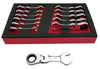 12PC Short Flexi Ratchet Spanner Set, Stubby Design 8-19mm by Britool Hallmark - image 2
