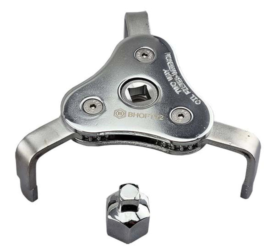 Britool Hallmark 3 Leg Geared Oil Filter Wrench 60-120mm Adjustable Oil Filter Removal Tool