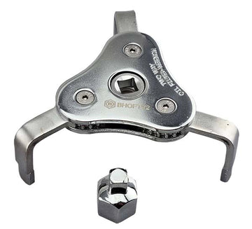 Britool Hallmark 3 Leg Geared Oil Filter Wrench 60-120mm Adjustable Oil Filter Removal Tool
