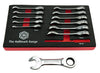 12pc Stubby Ratchet Spanner Set 8-19mm - Britool Hallmark - image 2